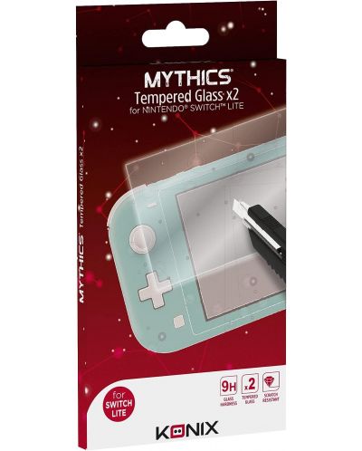 Προστατευτικό γυαλί  Konix - Mythics 9H Tempered Glass Protector, 2 бр. (Nintendo Switch Lite) - 1