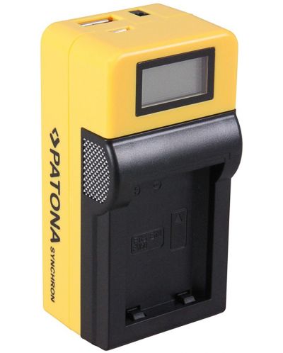 Φορτιστής Patona - για μπαταρία Sony NP-FW50, LCD, κίτρινο - 2