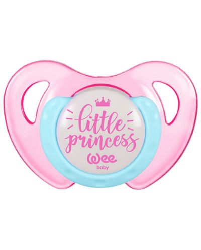 Πιπίλα Wee Baby  - Πεταλούδα, 6-18 μηνών, ροζ - 1