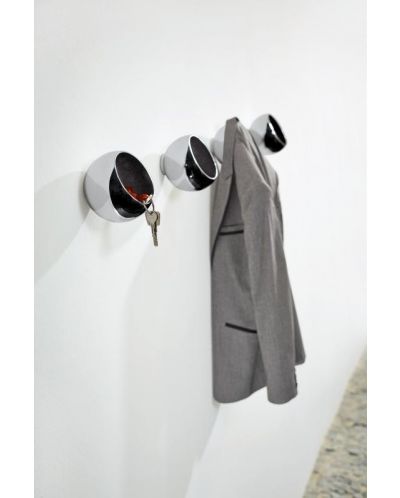 Κρεμάστρα για ρούχα και κλειδιά Philippi - Sphere, Ф13 cm, αλουμίνιο - 3