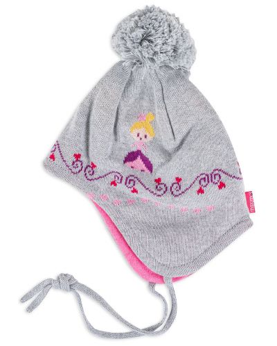 Χειμερινό καπέλο Maximo - με κορδόνια και πομπόν - 1
