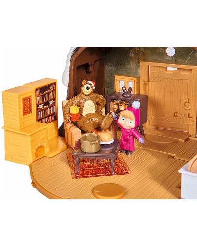 Σετ παιχνιδιού Simba Toys Маша и мечока - Χειμερινό σπίτι της αρκούδας - 3