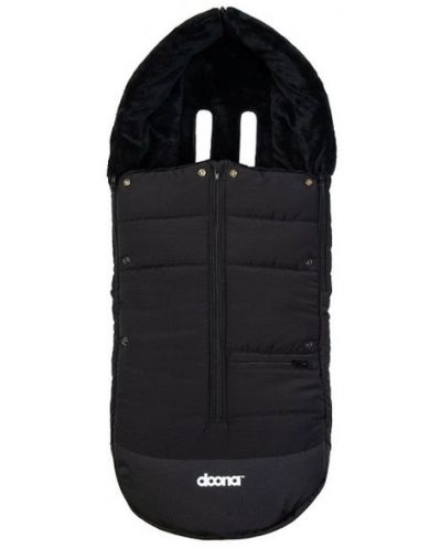 Χειμερινός σάκος για παιδικό καρεκλάκι και καροτσάκι Doona ,- Premium, μαύρο - 1