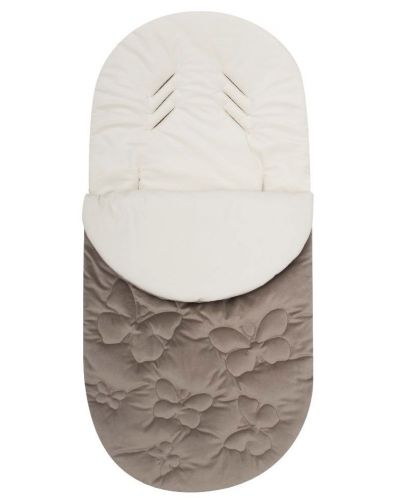Χειμερινος σάκος  καροτσιού New Baby - πεταλούδες, 45 х 95 cm, εκρού - 1