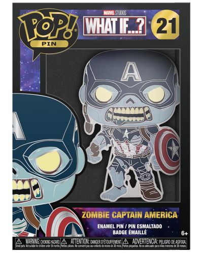 Κονκάρδα Funko POP! Marvel: What If…? - Zombie Captain America (Glows in the Dark) #21 - 3