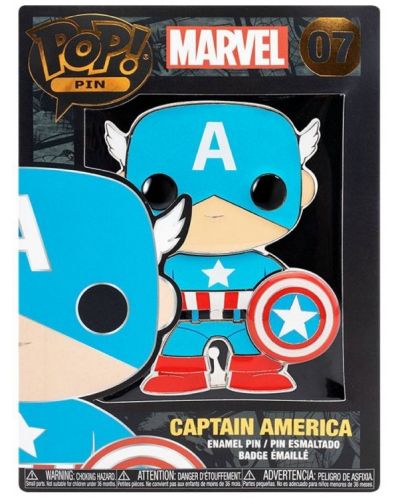 Κονκάρδα  Funko POP! Marvel: Avengers - Captain America #07 - 3