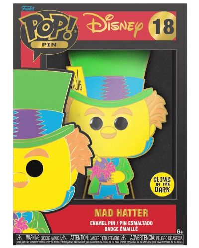 Κονκάρδα Funko POP! Disney: Alice in Wonderland - Mad Hatter (Glows in the Dark) #18 - 3
