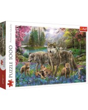 Παζλ Trefl 1000 κομμάτια - Οικογένεια λύκων, Jan Patrik Krasny -1