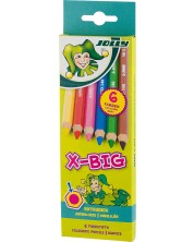 Σετ χρωματιστά μολύβια Jolly X-Big - 6 χρώματα