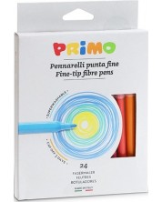 Χρωματιστοί μαρκαδόροι Primo - Fine Point, 24 χρώματα