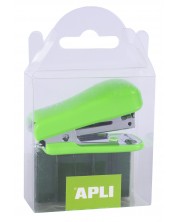 Μίνι συρραπτικό πράσινο APLI - С 2000 бр,  Πράσινα σύρματα συρραπτικού