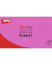 Αυτοκόλλητες σημειώσεις APLI 12,5 х 7,5 cm, νέον ροζ -1