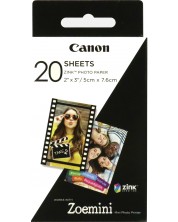 Χαρτί φωτογραφιών Canon - Zink 2x3", για Zoemini, 20 τεμάχια -1