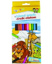 Χρωματιστά μολύβια Gimboo - 12 χρώματα
