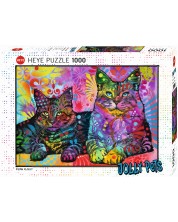 Παζλ Heye 1000 κομμάτια - Δύο αγαπημένες γάτες, Dean Russo