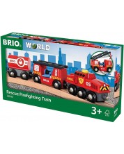 Παιχνίδι Brio World - Πυροσβεστικό τρένο