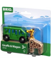Σιδηροδρομικό αξεσουάρ Brio - Βαγόνι με καμηλοπάρδαλη -1