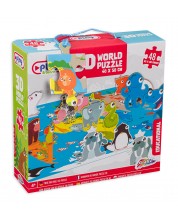 3D παζλ Grafix 48 κομματιών - Ζώα του κόσμου -1