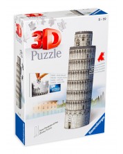 3D παζλ Ravensburger 216 κομμάτια - Ο Πύργος της Πίζας -1