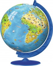 Παζλ Ravensburger 3D 180 κομμάτια  -Υδρόγειος σφαίρα χάρτης του κόσμου -1