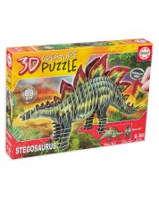 3D παζλ Educa από 89 κομμάτια - Στεγόσαυρος -1