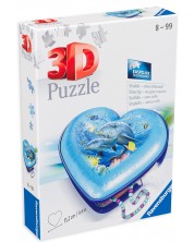 3D παζλ Ravensburger 54 κομμάτια - Κουτιά κοσμημάτων, καρδιά -1