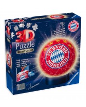 3D παζλ Ravensburger  72 τεμαχίων- FC Bayern, λαμπερή