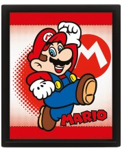 3D αφίσα με κορνίζα Pyramid Games: Super Mario - Mario & Yoshi -1