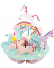 3D Ευχετήρια κάρτα Santoro Pirouettes - Birthday Unicorn -1
