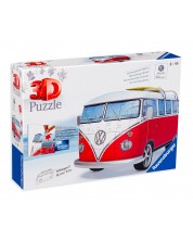 3D παζλ Ravensburger 162 κομμάτια - Το εμβληματικό λεωφορείο Bulli Volkswagen T1