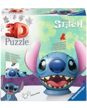 3D Пъзел Ravensburger από 72 κομμάτια - Stitch with ears -1