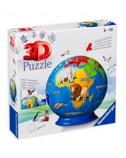 3D παζλ Ravensburger 72 κομμάτια - Η Γη και τα ζώα της Γης