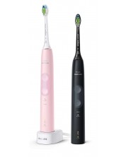 Σετ ηλεκτρική οδοντόβουρτσα Philips Sonicare - HX6830/35,  ροζ/μαύρο -1