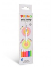 Σετ χρωματιστά μολύβια Primo Minabella Fluo - 6 χρώματα