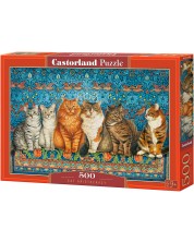 Παζλ Castorland 500 κομμάτια - Αριστοκρατία γάτας