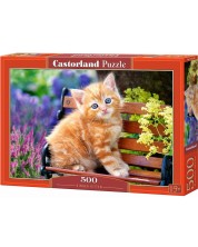 Παζλ Castorland 500 κομμάτια - Κοκκινομάλλης γάτα -1
