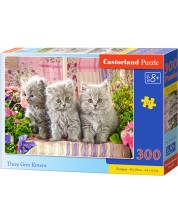 Παζλ Castorland 300 κομμάτια - Τρία γκρι γατάκια
