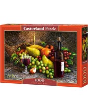 Παζλ Castorland 1000 κομμάτια - Φρούτα και κρασί 