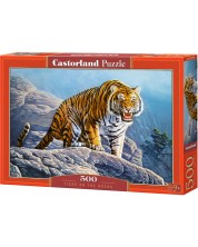 Παζλ Castorland 500 κομμάτια - Τίγρης στο βράχο