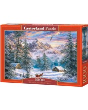 Παζλ Castorland 1000 κομμάτια - Χριστούγεννα στο βουνό, Abraham Hunter
