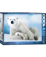 Παζλ Eurographics 1000 κομμάτια – Πολική αρκούδα με το μωρό της