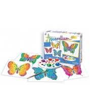 Σετ χρωματισμού με ακουαρέλα Sentosphere Aquarellum Junior - Πεταλούδες