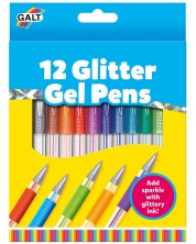 Σετ στυλό Galt - Glitter Gel, 12 Χρωμάτων