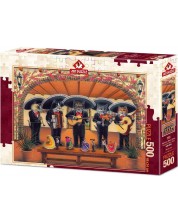 Παζλ Art Puzzle 500 κομμάτια - Ορχήστρα Meow Flamenco, Don Roth -1