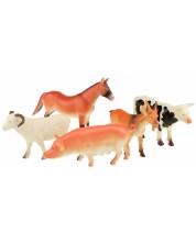 Σετ φιγούρες Toi Toys Animal World - Deluxe, Κατοικίδια, 5 τεμάχια