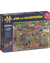 Παζλ Jumbo 1000 κομμάτια - Η παρέλαση των λουλουδιών, Jan van Haasteren -1
