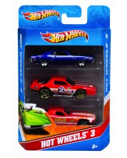 Σετ μεταλλικά καρότσια αυτοκινητάκια Mattel - Hot Wheels, 3 τεμάχια -1