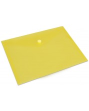 Φάκελος με κουμπί Spree, A4 -  Κίτρινος, διαφανής -1
