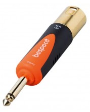 Προσαρμογέας Bespeco - SLAD510, 6,3 mm - XLR, μαύρο/πορτοκαλί