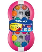 Ακουαρέλα Pelikan Space - 12 χρώματα, ροζ κουτί -1